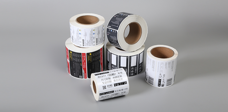 Gloss PET label printing labels